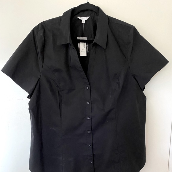 NWT Pennington’s Black short sleeved shirt Size 2X - Picture 1 of 3
